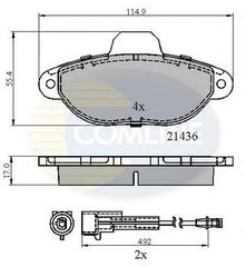 TAKAKIA ΚΑΙΝ. COMLINE CBP2509 FIAT 500 FIAT PANDA FIAT PUNTO FORD KA LANCIA Y ZASTAVA 10