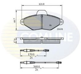 TAKAKIA ΚΑΙΝ. COMLINE CBP2568 CITROEN XANTIA