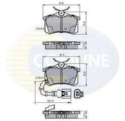 TAKAKIA ΚΑΙΝ. COMLINE CBP2797 SEAT IBIZA SKODA FABIA VW POLO