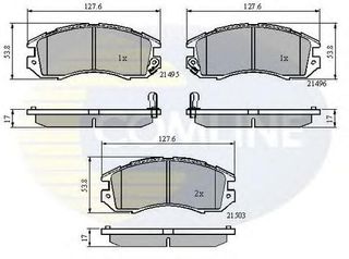 TAKAKIA ΚΑΙΝ. COMLINE CBP3127 SUBARU IMPREZA SUBARU LEGACY