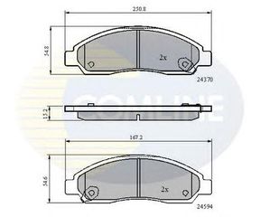 TAKAKIA ΚΑΙΝ. COMLINE CBP31573 ISUZU D-MAX