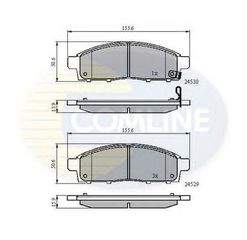 TAKAKIA ΚΑΙΝ. COMLINE CBP31584 MITSUBISHI L200 NISSAN NV200