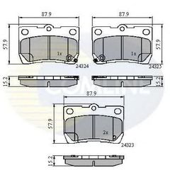 TAKAKIA ΚΑΙΝ. COMLINE CBP31729 LEXUS GS LEXUS IS