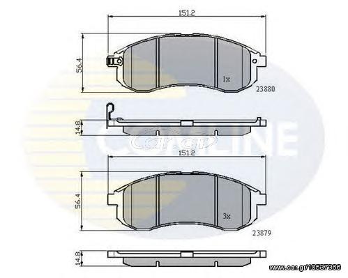 TAKAKIA ΚΑΙΝ. COMLINE CBP31749 CHRYSLER GRAND VOYAGER MITSUBISHI L200