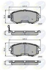 TAKAKIA ΚΑΙΝ. COMLINE CBP31760 SUBARU BRZ SUBARU FORESTER SUBARU IMPREZA SUBARU LEGACY SUBARU OUTBACK SUBARU XV