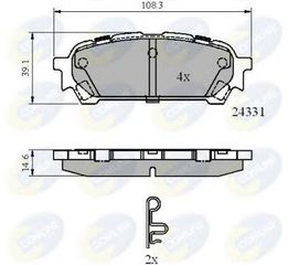 TAKAKIA ΚΑΙΝ. COMLINE CBP31775 SUBARU IMPREZA