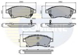 TAKAKIA ΚΑΙΝ. COMLINE CBP32038 CHEVROLET AVEO CHEVROLET CRUZE OPEL ASTRA