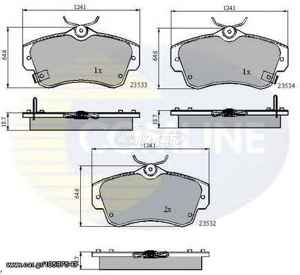 TAKAKIA ΚΑΙΝ. COMLINE CBP3894 CHRYSLER PT