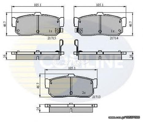 TAKAKIA ΚΑΙΝ. COMLINE CBP3955 INFINITI G20 INFINITI I30 NISSAN 100 NISSAN ALMERA NISSAN MAXIMA NISSAN PRIMERA NISSAN SUNNY