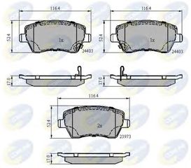 TAKAKIA ΚΑΙΝ. COMLINE CBP3984 NISSAN MICRA NISSAN NOTE OPEL AGILA SUZUKI SPLASH SUZUKI SWIFT