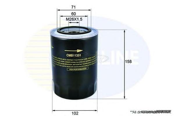 ΦΙΛΤΡΑ ΛΑΔΙΟΥ ΚΑΙΝ. COMLINE CMB11351 MITSUBISHI Canter MITSUBISHI PAJERO