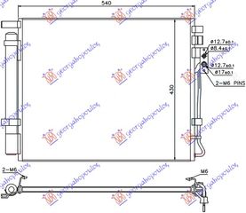 ΨΥΓΕΙΟ A/C 2,0-2,2 CRDI (50,5x42,5x16 ΚΑΙΝ. GBG 97606-2P000 KIA  SORENTO 10-16