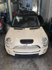 Πωλούνται τα πάντα από Mini Cooper R53 'S' 2006....Μηχανικά-Φανοποιεία-Σασμάν Μπλοκέ-Σαλόνι μαύρο δέρμα και αλλα....