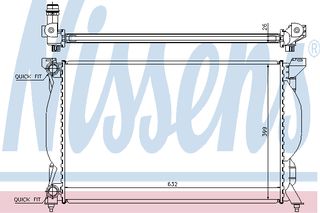 ΨΥΓΕΙΟ A4 1.8-2.0-1.9-2.0D 00- ΚΑΙΝ. NISSENS 60304A AUDI A4 AUDI A6 SEAT EXEO