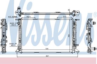 ΨΥΓΕΙΟ AUDI A4 1.8 TFSI AT 07- ΚΑΙΝ. NISSENS 60321 AUDI A4 AUDI A5 AUDI A6 AUDI Q5