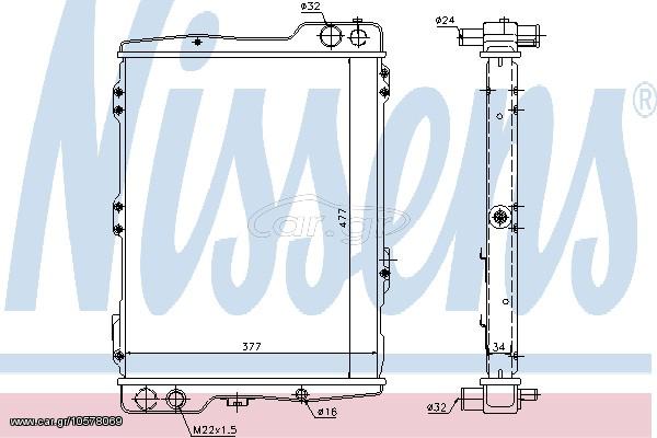 ΨΥΓΕΙΟ AUDI 90 ΚΑΙΝ. NISSENS 60442 AUDI 80 AUDI CABRIOLET AUDI COUPE