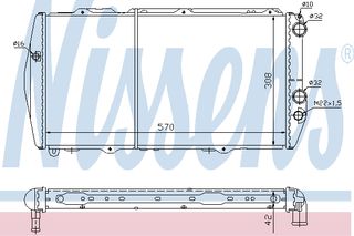 ΨΥΓΕΙΟ AUDI 100 1,9-2,0 77- ΚΑΙΝ. NISSENS 604551 AUDI 100 AUDI 200