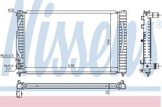 ΨΥΓΕΙΟ AUDI A4 1,6-1,8 94-96 ΚΑΙΝ. NISSENS 60491 AUDI A4