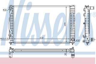 ΨΥΓΕΙΟ AUDI A4 2,6/2,8 AC 95- ΚΑΙΝ. NISSENS 60496 AUDI A4