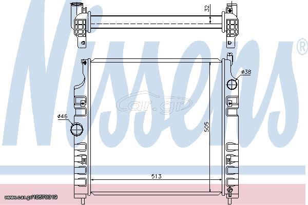 ΨΥΓΕΙΟ  CHEROKEE 2.8 CRDI  05- ΚΑΙΝ. NISSENS 61026 JEEP CHEROKEE