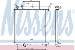 ΨΥΓΕΙΟ CITR C3 1.4 HDi 02- ΚΑΙΝ. NISSENS 61278 CITROEN C2 CITROEN C3 PEUGEOT 1007