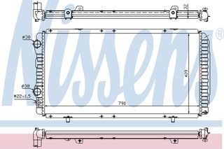 ΨΥΓΕΙΟ CITR JUMPER 1,9D/TD 94- ΚΑΙΝ. NISSENS 61390 CITROEN JUMPER FIAT DUCATO PEUGEOT BOXER