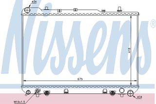 ΨΥΓΕΙΟ DAE MUSSO 2.9TCI AT 95- ΚΑΙΝ. NISSENS 61641 DAEWOO MUSSO SSANGYONG MUSSO