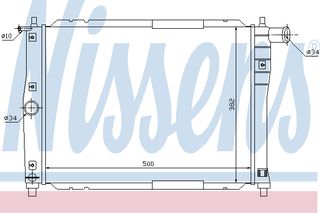 ΨΥΓΕΙΟ DAEW LANOS 1.3-1.5 97- ΚΑΙΝ. NISSENS 61644 DAEWOO LANOS DAEWOO NUBIRA