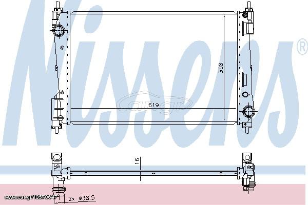 ΨΥΓΕΙΟ FI PUNTO 1.3 MJTD 12- ΚΑΙΝ. NISSENS 61924 FIAT GRANDE FIAT PUNTO