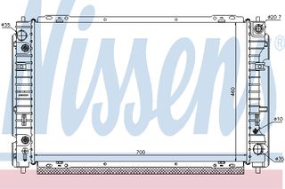 ΨΥΓΕΙΟ FO MAVERICK 2,0AT 01- ΚΑΙΝ. NISSENS 62004 FORD MAVERICK MAZDA TRIBUTE