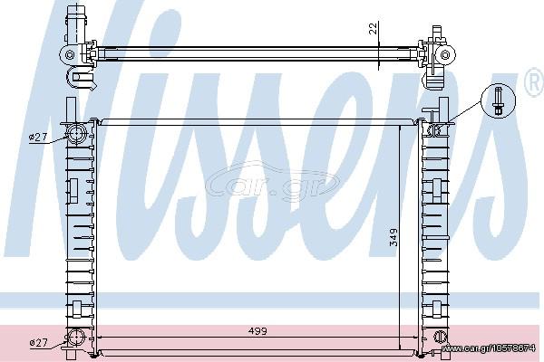 ΨΥΓΕΙΟ FO FIESTA 1.4TDCi 02- ΚΑΙΝ. NISSENS 62027A FORD FIESTA FORD FUSION MAZDA 2