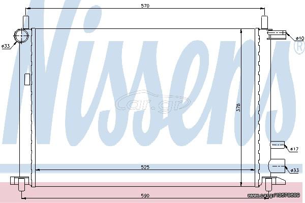 ΨΥΓΕΙΟ FO FIESTA 1,25 AC 95- ΚΑΙΝ. NISSENS 62053 FORD FIESTA FORD PUMA