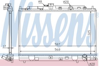 Ψ.ΝΕΡΟΥ HONDA CIVIC 87-91 ΚΑΙΝ. NISSENS 62269 HONDA CIVIC