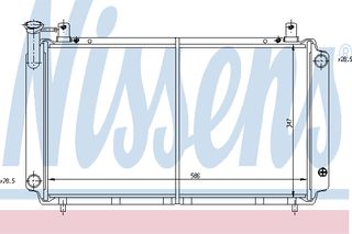 ΨΥΓΕΙΟ NISS SUNNY/SENTRA 1,6 ΚΑΙΝ. NISSENS 62423 NISSAN SUNNY