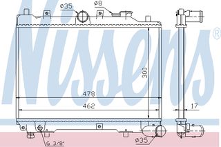 Ψ.ΝΕΡΟΥ  323 BF  1.1 85-87 ΚΑΙΝ. NISSENS 62512 MAZDA 323