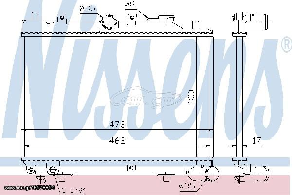 Ψ.ΝΕΡΟΥ  323 BF  1.1 85-87 ΚΑΙΝ. NISSENS 62512 MAZDA 323