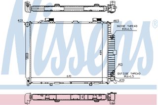 ΨΥΓΕ MER(W210) E300 D AT AC 95 ΚΑΙΝ. NISSENS 62689A MERCEDES-BENZ E-CLASS