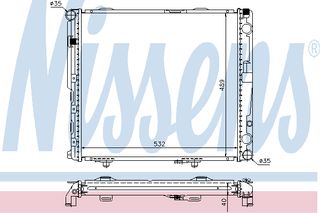 ΨΥΓΕΙΟ MER 124-SE 200D-300D 84 ΚΑΙΝ. NISSENS 62697A MERCEDES-BENZ E-CLASS MERCEDES-BENZ KOMBI MERCEDES-BENZ Saloon