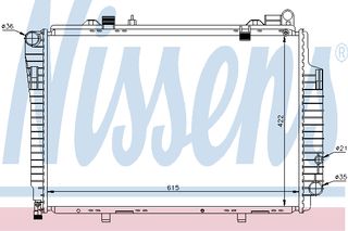 ΨΥΓΕΙΟ MERC W202 C 250 TD  94- ΚΑΙΝ. NISSENS 62765 MERCEDES-BENZ C-CLASS