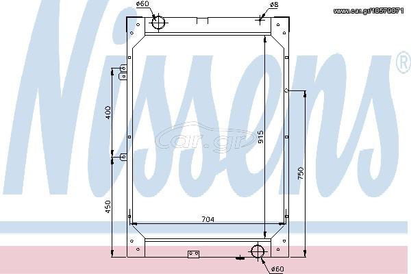 ΨΥΓΕΙΟ ΝΕΡΟΥ MAN F 90 86-89 ΚΑΙΝ. NISSENS 62871 MAN F