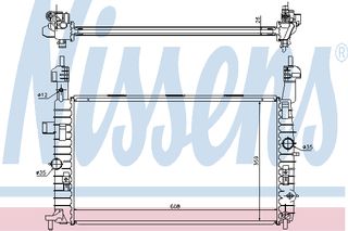 ΨΥΓΕΙΟ  MERIVA 1.6-1.8 AC 03- ΚΑΙΝ. NISSENS 63096 OPEL MERIVA