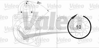 ΜΙΖΑ ΑΝΑΚ.TRANSIT 2.3 00- ΚΑΙΝ. VALEO 455684 FORD SCORPIO FORD SIERRA FORD TRANSIT