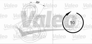 ΜΙΖΑ FORD FOCUS 1.4/1.6 98- ΚΑΙΝ. VALEO 458117 FORD FIESTA FORD FOCUS FORD PUMA