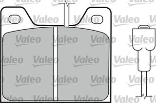 ΣΕΤ ΤΑΚΑΚΙΑ ΦΡΕΝΩΝ TALBOT ΚΑΙΝ. VALEO 598161 TALBOT HORIZON TALBOT RANCHO TALBOT SIMCA