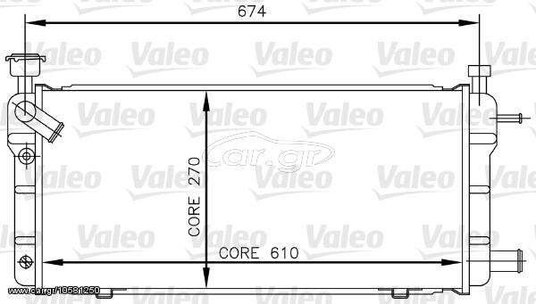 ΨΥΓΕΙΟ ΝΕΡΟΥ P205 1.4 83-87 ΚΑΙΝ. VALEO 730018 PEUGEOT 205