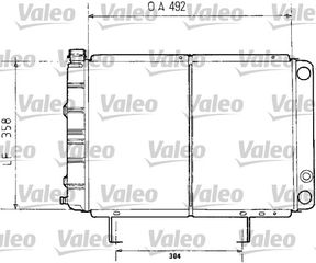 ΨΥΓΕΙΟ ΝΕΡΟΥ P505 2.0 86- ΚΑΙΝ. VALEO 730071 PEUGEOT 505