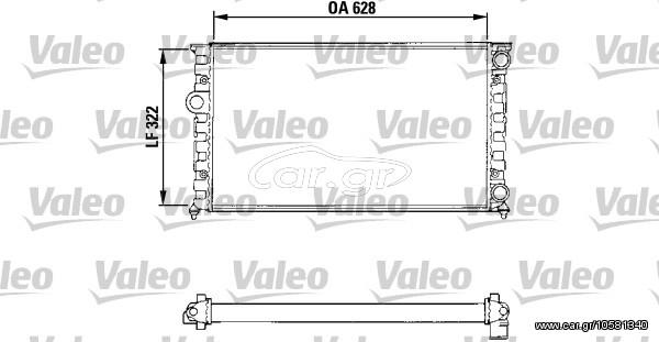 ΨΥΓΕΙΟ ΝΕΡΟΥ CORDOBA II 96-99 ΚΑΙΝ. VALEO 731025 SEAT CORDOBA SEAT IBIZA VW GOLF VW VENTO