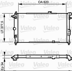 ΨΥΓΕΙΟ ΝΕΡΟΥ VECTRA DIESEL ΚΑΙΝ. VALEO 731175 OPEL CALIBRA OPEL VECTRA