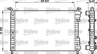 ΨΥΓΕΙΟ ΝΕΡΟΥ FIAT PALIO 1.6 96 ΚΑΙΝ. VALEO 732005