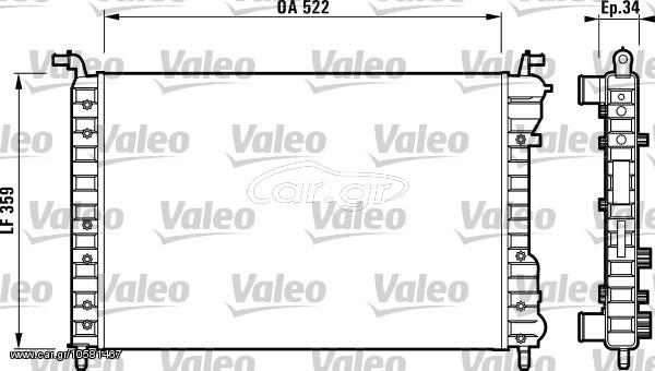 ΨΥΓΕΙΟ ΝΕΡΟΥ PALIO 1.2 97-99 ΚΑΙΝ. VALEO 732006 FIAT PALIO FIAT SIENA